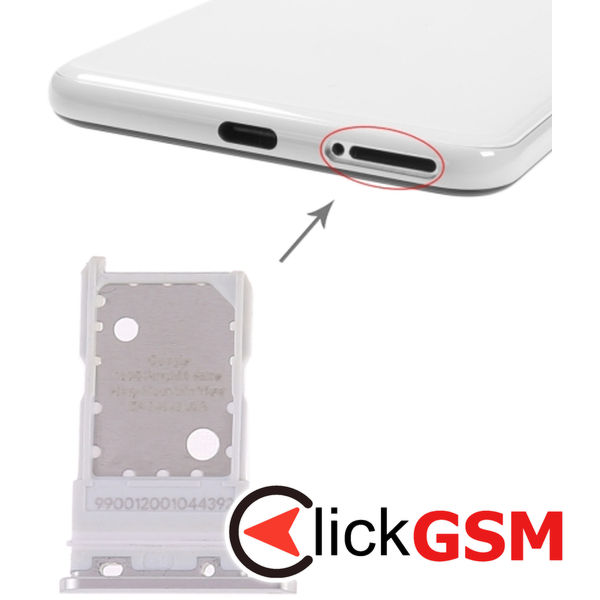 Piesa Piesa Suport Sim White Google Pixel 3 234d