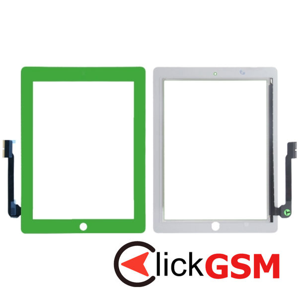 Piesa Touchscreen Green Apple Ipad 4 20qz