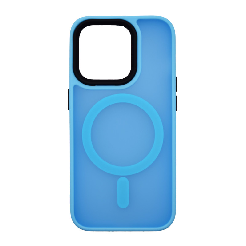 Husa Matte cu MagSafe Albastru deschis Apple iPhone 15 Plus 3uf