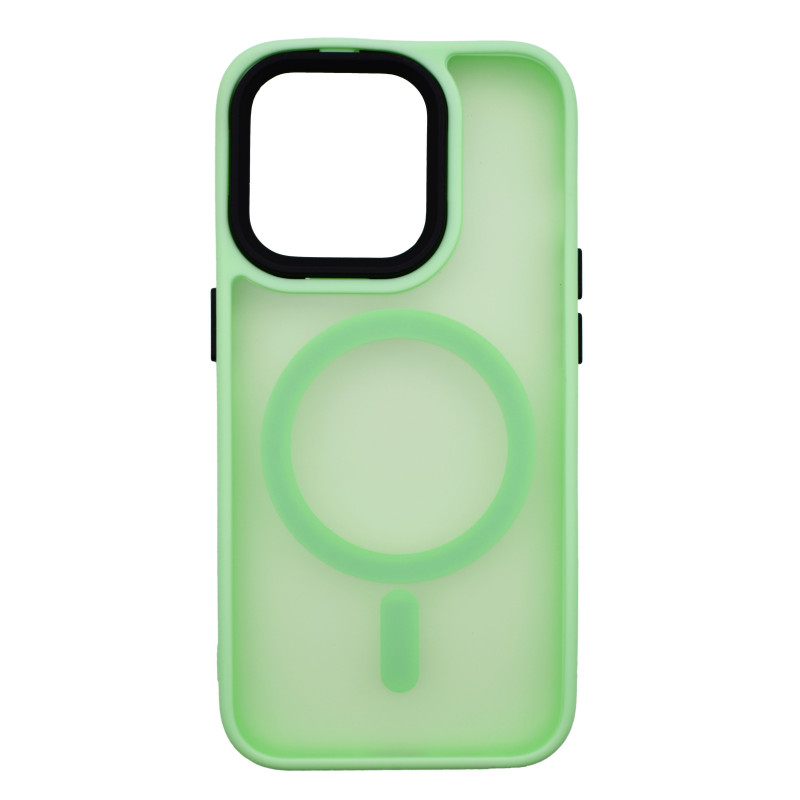 Husa Matte cu MagSafe Verde Menta Apple iPhone 15 Pro 3ur