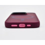 Husa din silicon compatibila MagSafe, Matte Transparent pentru iPhone 15 Pro Violet