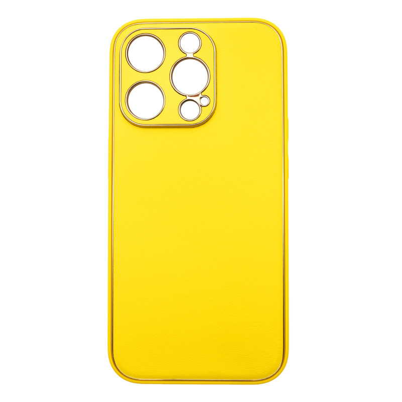 Husa Insertii Aurii Galben Apple iPhone 15 Pro 3vn