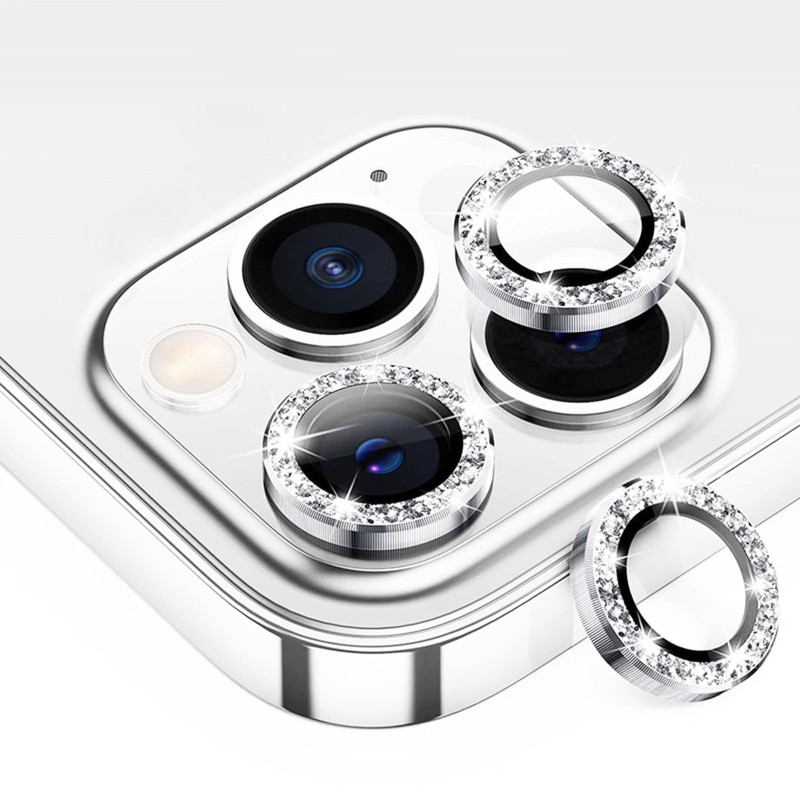 Protectie Camera Sticla cu Tempered Glass Argintiu Apple iPhone 15 Plus 3w5