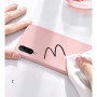 Husa silicon antisoc cu microfibra in interior Samsung Galaxy A50 , Roz