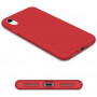 Husa de protectie compatibila cu iPhone XR, ultra slim silicon, interior din catifea, silk touch de culoare Rosu