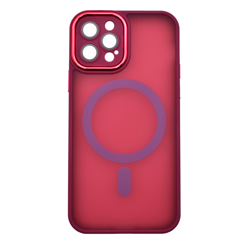 Husa Magsafe cu Protectie Camere Rosu Apple iPhone 12 4c3