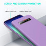 Husa Samsung Galaxy S10 Plus, ultra slim, silicon Mov, cu interior de catifea, silk touch