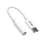 Cablu Adaptor USB-C la Jack 3.5mm JoyRoom SH-C1 DAC Chip, Alb
