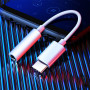 Cablu Adaptor USB-C la Jack 3.5mm JoyRoom SH-C1 DAC Chip, Alb