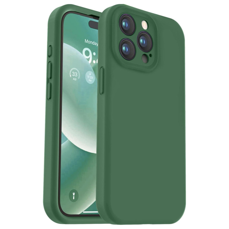 Husa Silicon cu SoftTouch Verde inchis Apple iPhone 7 2sx