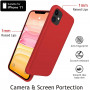 Husa pentru iPhone 11 Pro, ultra slim, silk touch, interior din catifea, protectie camera, protectie ecran, Rosu