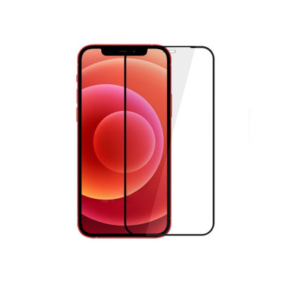 Folie Sticla Securizata 5D Tempered Glass Full Glue Apple iPhone 12 Pro Max  Nergru-Black