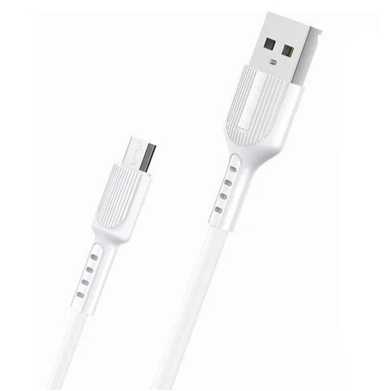 Maxcell (SJX-202) Cablu Date si Incarcare, USB-A la MicroUSB, 3.1A, 1m, Alb