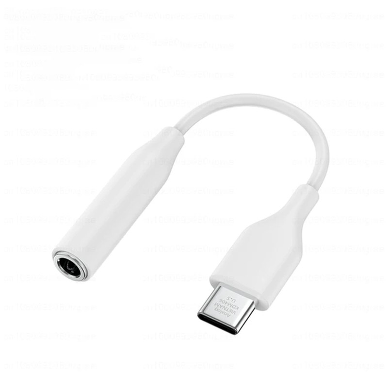 Cablu Audio C10JUW, USB-C la Jack 3.5mm (F), 12 cm, Alb