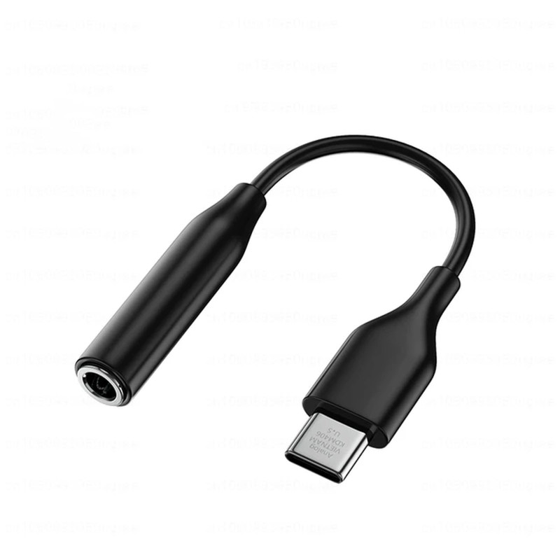 Cablu Audio C10JUB, USB-C la Jack 3.5mm (F), 12 cm, Negru
