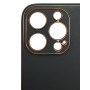 Husa eleganta din piele ecologica cu protectie de camera compatibila cu Apple iPhone 13 Pro Gri inchis